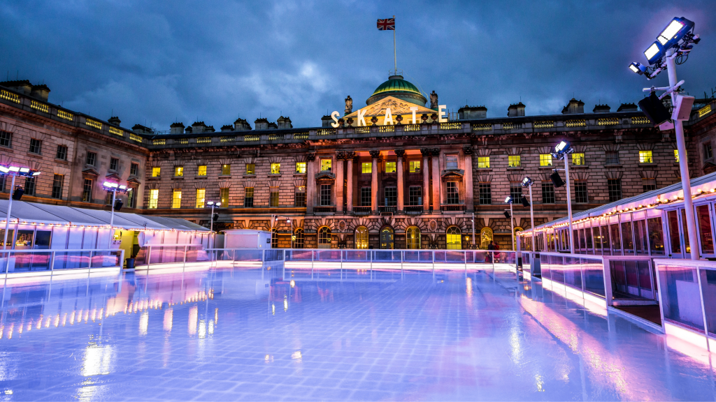 Somerset House courtyard transformed into an ice rink