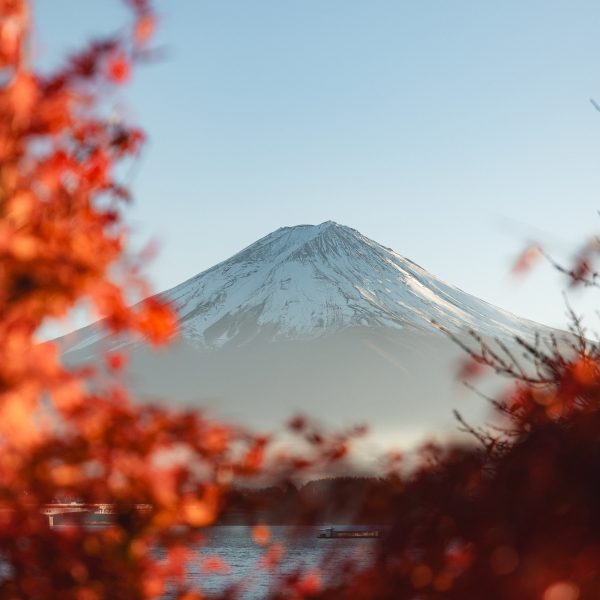 Cycling around Lake Kawaguchi, a highlight in this Kawaguchiko Japan Guide. a must-visit stop in your 2-week Japan itinerary