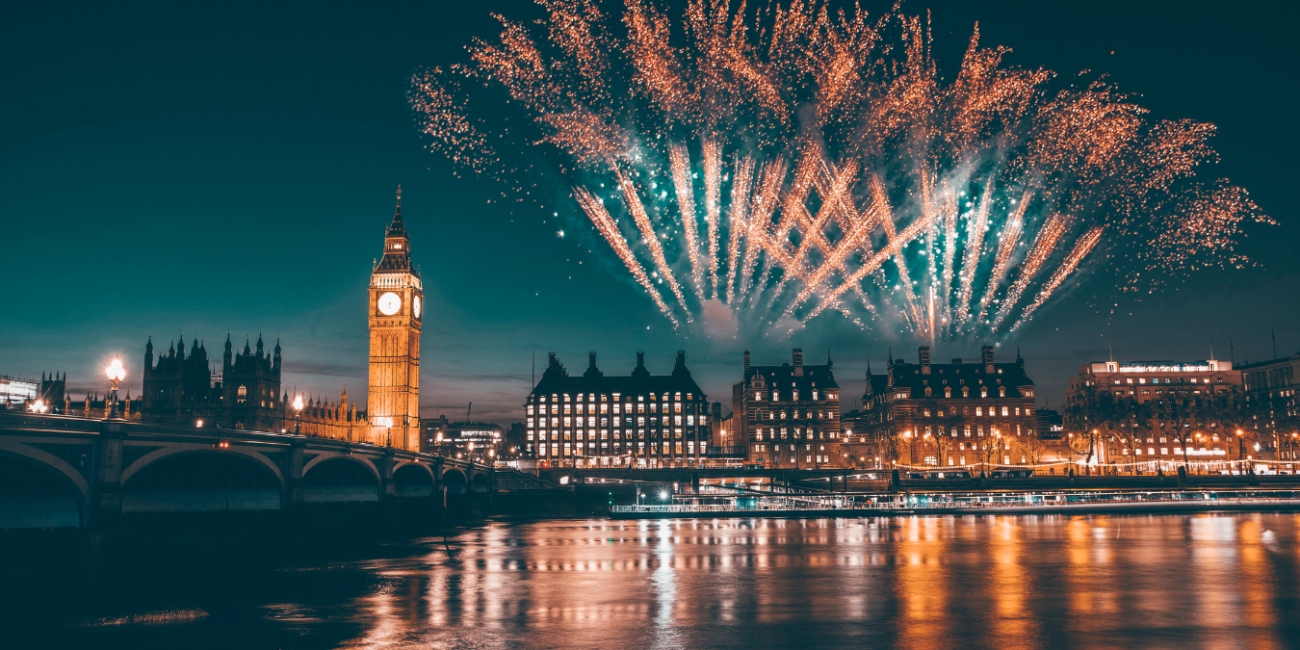 free viewing location for London New Year's Eve fireworks. New Year’s Eve in London festivities.