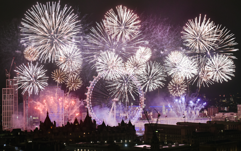 Free fireworks viewing spot in London