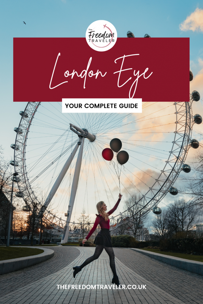 The London Eye set against the vibrant backdrop of South Bank