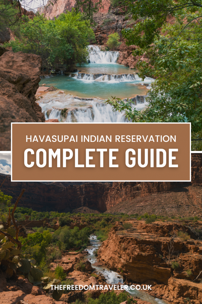 Havasupai hiking guide with waterfalls and scenic canyon views