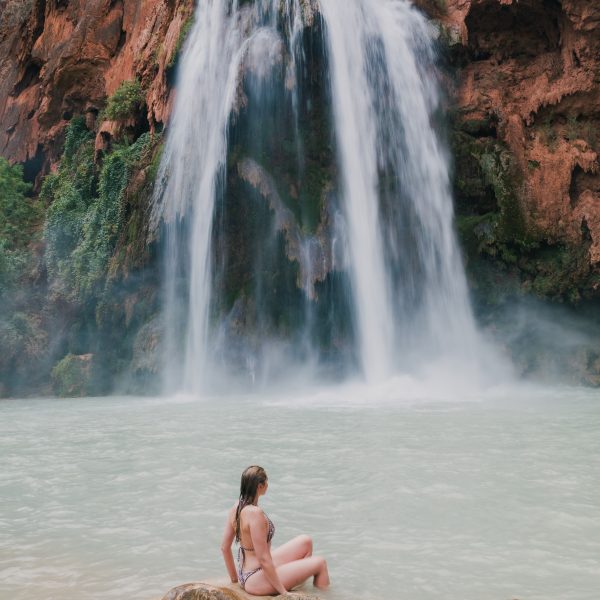 Havasupai hiking guide with waterfalls and scenic canyon views