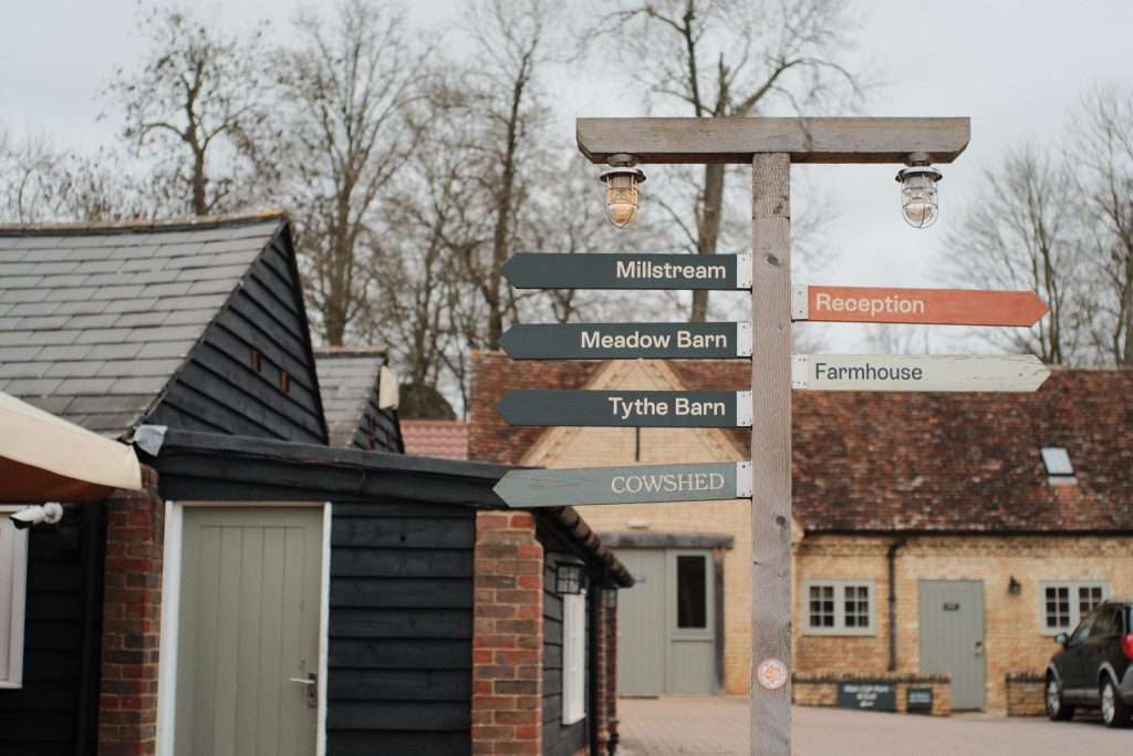 Outdoor courtyard seating at Tewinbury Farm Stay for drinks and pizza