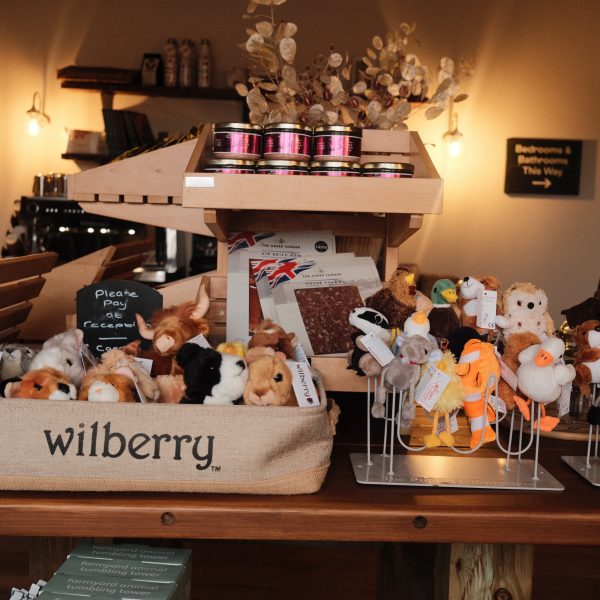 Tewinbury Farm Shop next to reception with local produce and gifts