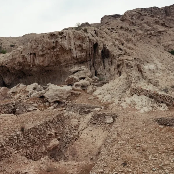 Rock shelter at the Faya archaeological site in Mleiha, part of the UNESCO-listed Faya Palaeolandscape
