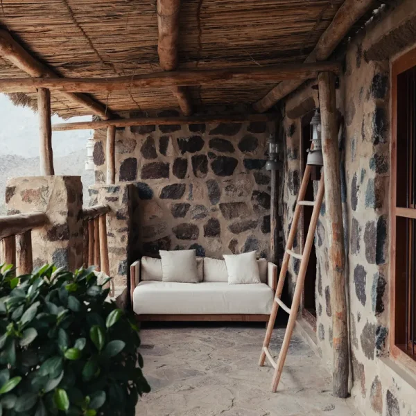 Private terrace with mountain views at Najd Al Meqsar
